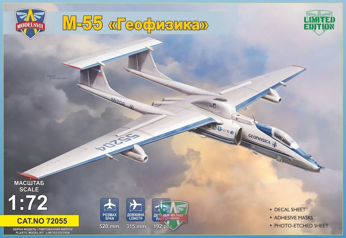 Modelsvit 72055 M-55 "Geophysica" research aircraft 1/72