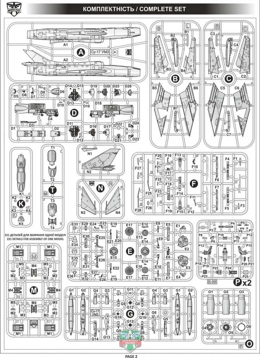 Modelsvit 72050 Su-17UM3 advanced two-seat trainer 1/72 – imagen 3