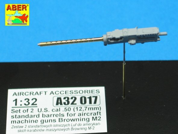 Aber A32017 Set of 2 cal .50 (12,7mm) standard barrels for US aircraft machine guns Browning M2 1/32 – Bild 5