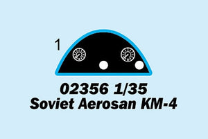 Trumpeter 02356 Soviet Aerosan KM-4 1/35 – immagine 3