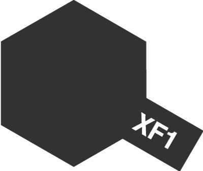 Peinture acrylique Tamiya XF1 Noir mat (81701) 10 ml – image 2