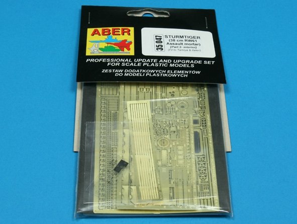 Aber 35047 Sturmtiger 38cm RW61 Assault Mortar czesc 2 wnętrze (TAM,ITA) 1/35 – immagine 3