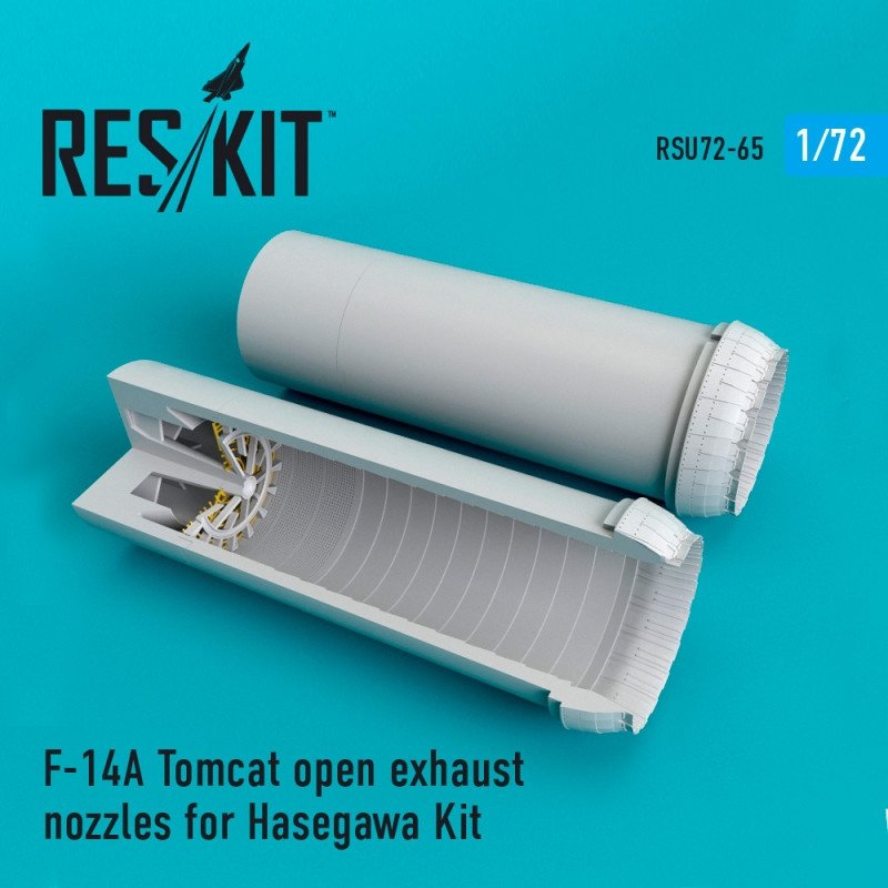 RESKIT RSU72-0065 Buses d'échappement ouvertes pour F-14A Tomcat (échelle Hasegawa 1/72)