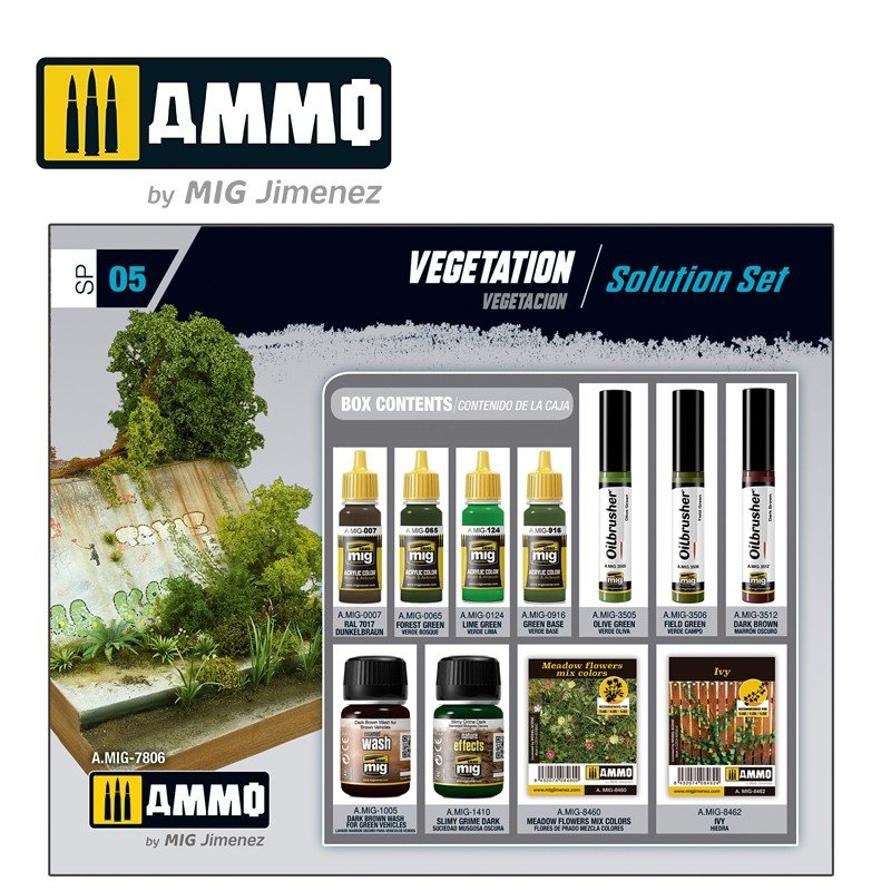 AMMO of Mig Jimenez 7806 VEGETATION. SOLUTION SET – zdjęcie 2