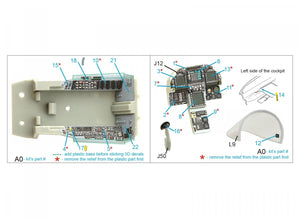 Intérieur imprimé en 3D et coloré sur papier décalcomanie Quinta Studio QDS-48280 F/A-18C (version tardive) (petite version) 1/48 – image 2