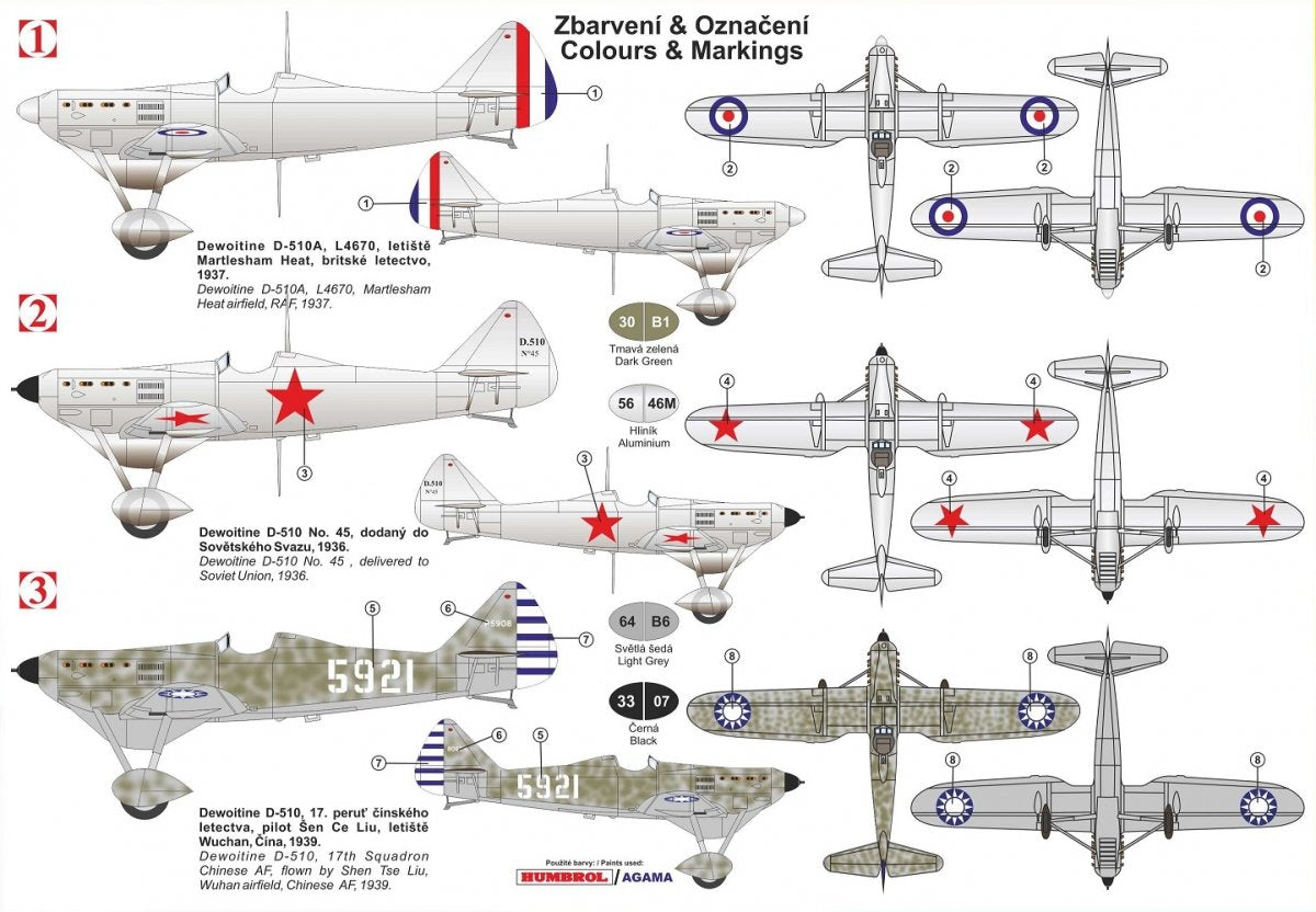 Kovozavody Prostejov KPM0185 DEWOITINE D.510 1/72 – image 2