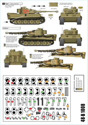 Star Decals 48-B1008 Afrika Tigers. Tigers in Tunisia 1942-43 1/48 – immagine 2