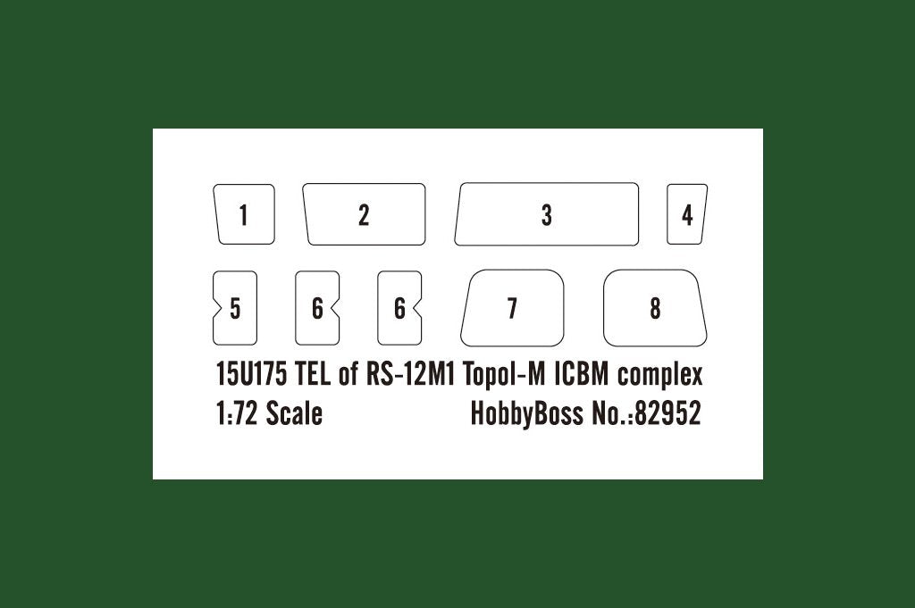 Hobby Boss 82952 15U175 TEL of RS-12M1 Topol-M ICBM complex 1/72 – zdjęcie 3
