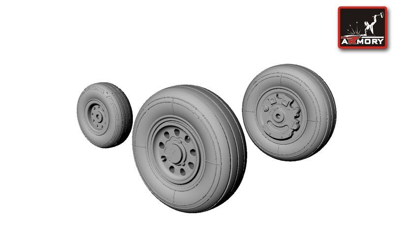 Armory Models AW72305 F-35A Lightning-II wheels 1/72 – Bild 3