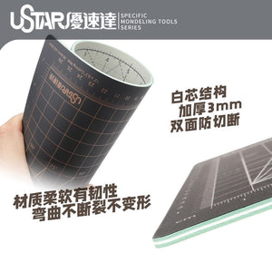 U-Star UA-90131 Cutting Mat (Size A3) (White on the front, black on the back) Mata do cięcia – imagen 2