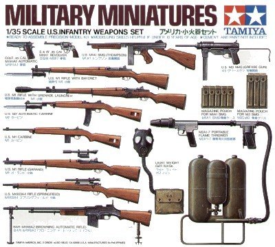 Tamiya 35121 U.S. Infantry Weapons Set 1/35
