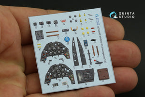 Quinta Studio QD32083 Bf 109G-2/G-4 3D-Printed &amp;amp; coloured Interior on decal paper (Hasegawa) 1/32 – imagen 2