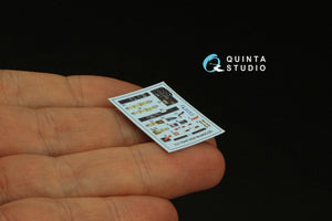 Quinta Studio QD72049 Me-262A 3D-Printed &amp;amp; coloured Interior on decal paper (Airfix) 1/72 – imagen 5