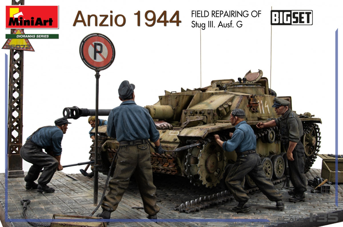 MiniArt 36072 Anzio 1944. Field Repairing of Stug III. Ausf. G. BIG SET 1/35 – imagen 7