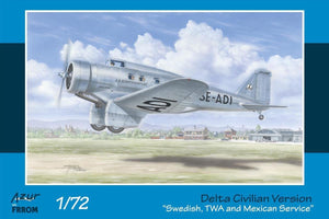 Azur FR0032 Delta Version civile Service suédois, TWA et mexicain (1/72)