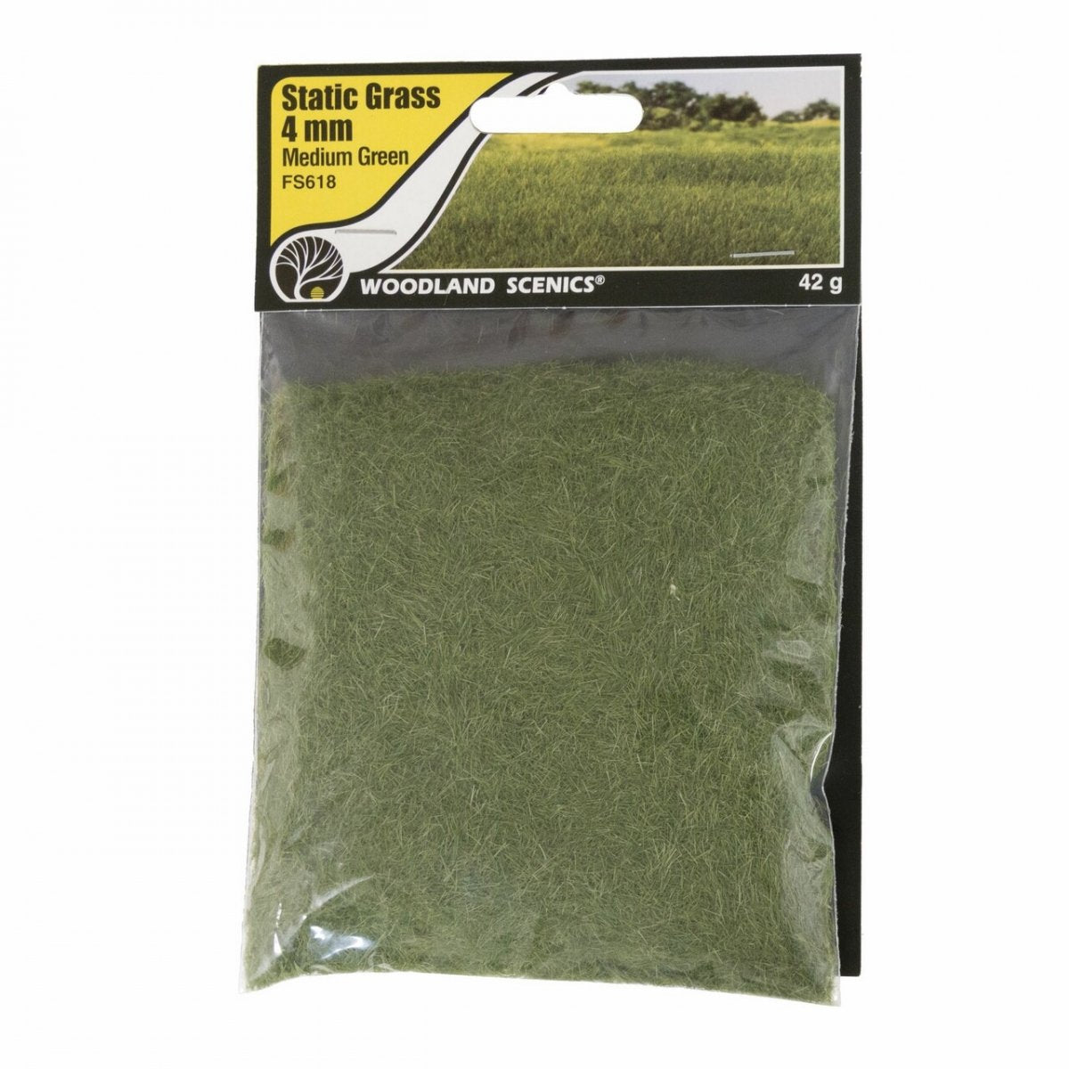Woodland Scenic WFS618 Trawa Statyczna Pośrednia Zieleń 4mm