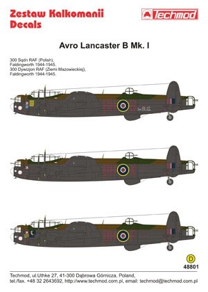 Techmod 48801 - Avro Lancaster B.I 1/48 – immagine 2