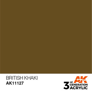AK Interactive AK11127 BRITISH KHAKI – STANDARD 17ml