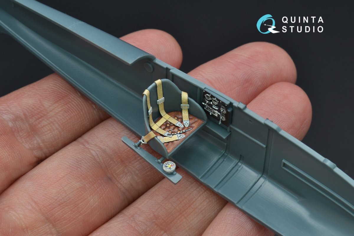 Intérieur imprimé en 3D et coloré sur papier décalcomanie Quinta Studio QD48187 Albatros D.III OEFFAG (pour kit Eduard) 1/48  – image 3