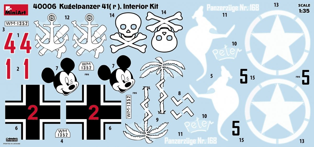 MiniArt 40006 Kugelpanzer 41( r ). INTERIOR KIT 1/35 – imagen 6