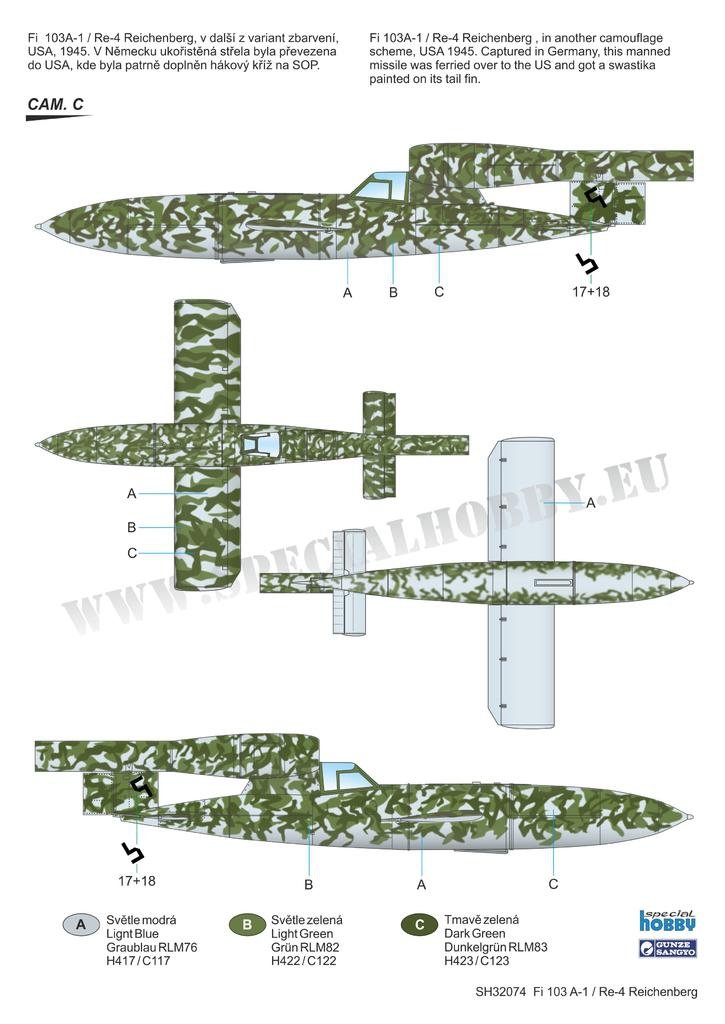 Special Hobby 32074 Fieseler Fi 103R / V-1 Reichenberg 1/32 – imagen 5
