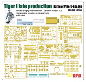 Rye Field Model 5101 Tiger I Late Production Battle of Villers-Bocage Limited Edition 1/35 – imagen 5