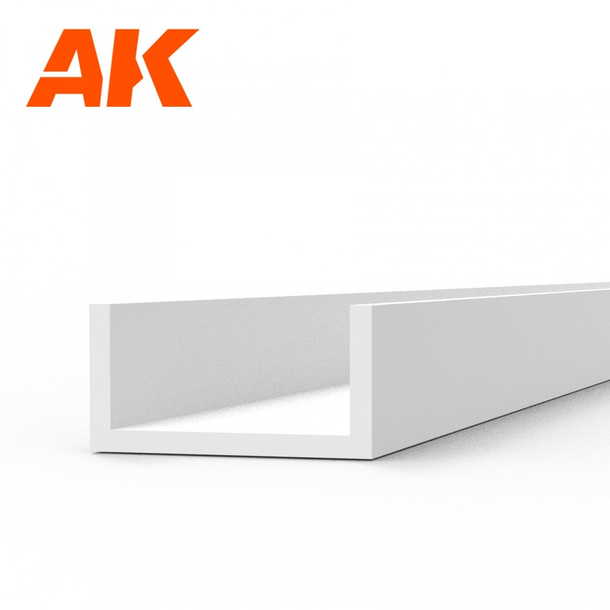 AK Interactive AK6556 U CHANNEL 4.0 WIDTH X 350MM – STYRENE U CHANNEL – (3 UNITS) – Bild 3