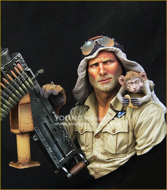 Young Miniatures YM1867 BRITISH SAS JEEP GUNNER North Africa 1941 1/10 – imagen 2