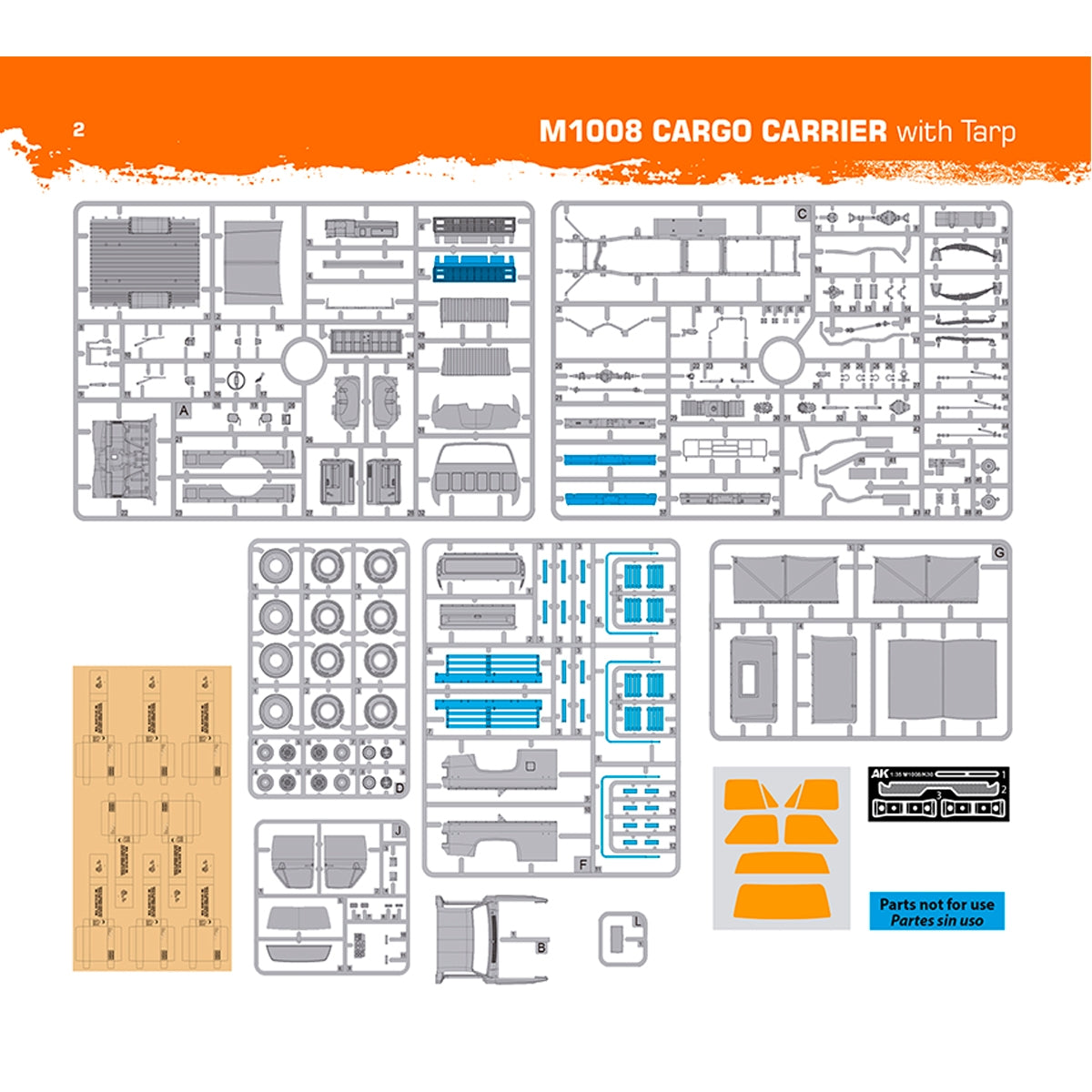 AK Interactive AK35031 M1008 TROOP CARRIER WITH TARP 1/35 – imagen 9