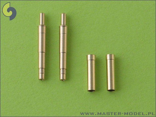 Master AM-48-016 German aircraft machine gun MK 108 (30mm) barrels &amp;amp; blast tubes (2pcs) 1/48