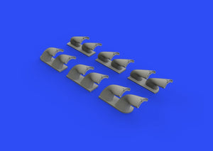 Eduard 632139 P-40 exhaust stacks fishtail 1/32 HASEGAWA – Bild 2