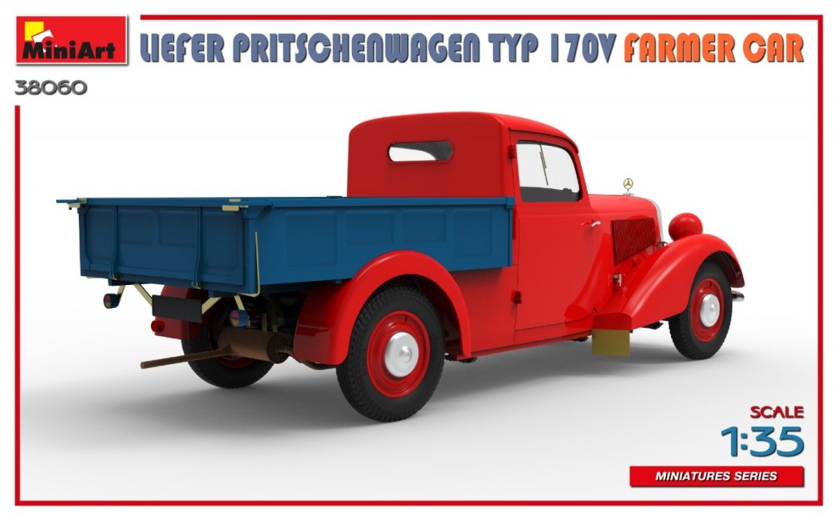 MiniArt 38060 LIEFER PRITSCHENWAGEN TYP 170V FARMER CAR 1/35 – imagen 8
