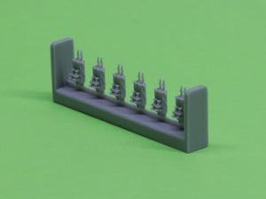 Master SM-350-093 USN 40 mm/56 Bofors quadruple mount ver.1 / with Mk-51 director - (resin, PE and turned parts) - (6pcs) 1/350 – immagine 5
