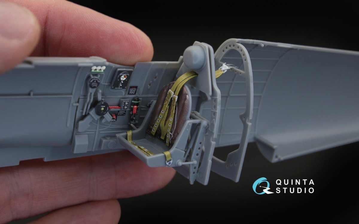 Quinta Studio QD32030 Spitfire Mk.V 3D-Printed &amp;amp; coloured Interior on decal paper (for Hobbyboss kit) 1/32 – Bild 6