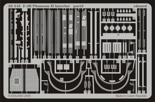 Eduard 32545 F-4D interior 1/32 Tamiya – imagen 3