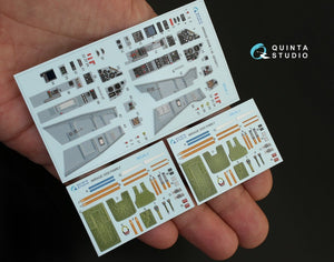 Quinta Studio QD32011 Mirage 2000B 3D-Printed &amp;amp; coloured Interior on decal paper (for Kitty Hawk kit) 1/32 – zdjęcie 4