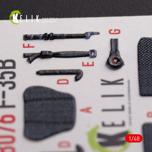 KELIK K48076 F-35B interior 3D decals for Tamiya kit 1/48 – imagen 6