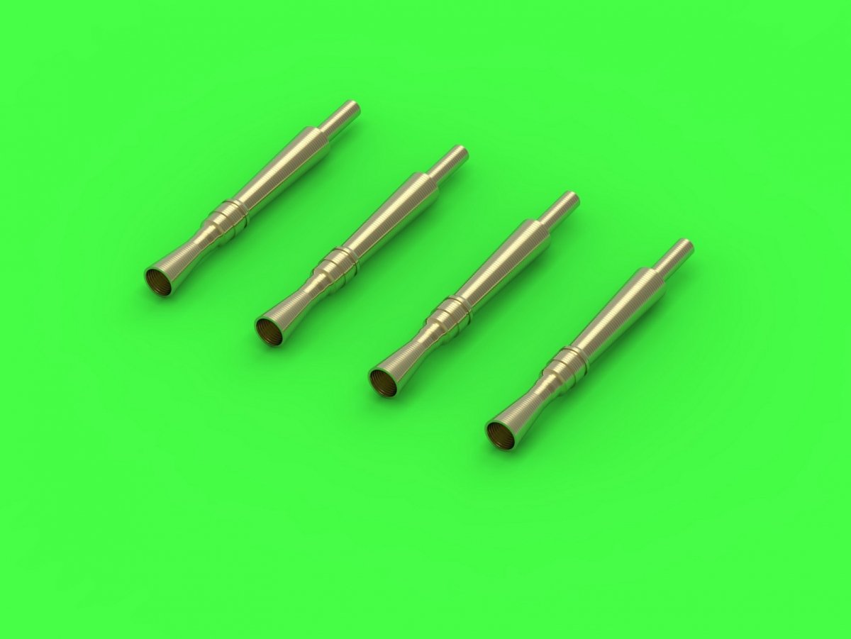 Master GM-72-010 Końcówki lufy pistoletu maszynowego Besa (7,92mm) (4szt) 1/72 – imagen 2