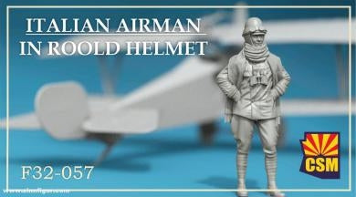 Copper State Models F32-057 Italian Airman in Roold crash helmet 1/32 – immagine 3