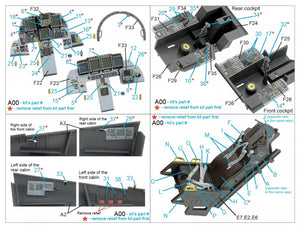 Quinta Studio QD32119 F-15E 3D-Printed &amp;amp; coloured Interior on decal paper ( Tamiya ) 1/32 – imagen 2