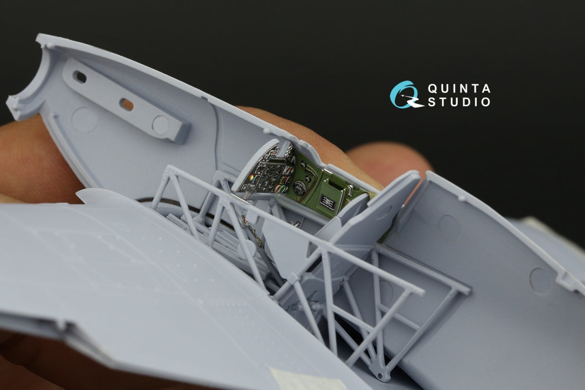 Intérieur imprimé en 3D et coloré sur papier décalcomanie pour la famille Hawker Hurricane (Airfix) - Quinta Studio QD48287 - Échelle 1/48 – image 12