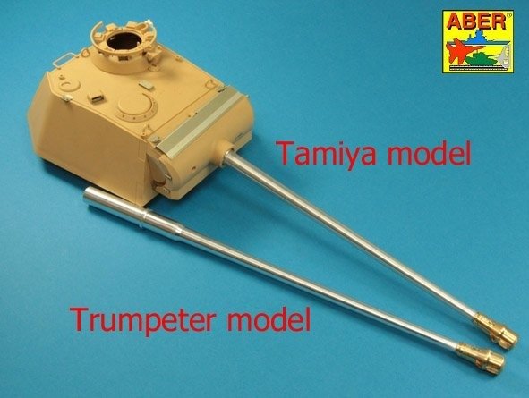Aber 16L-15 Hamulec wylotowy do Lufy używanej w czołgu Sd.Kfz. 171 Panther, Ausf. G / Muzzle brake for German 7,5cm barrel used on Sd.Kfz. 171 Panther, Ausf. G 1/16 – imagen 2