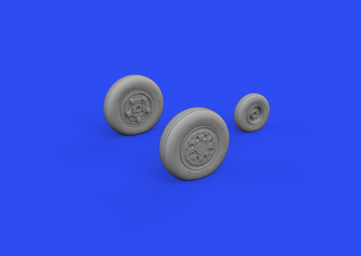 Eduard 648744 F-15C/D/J/N wheels GREAT WALL HOBBY 1/48 – imagen 3