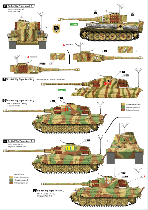 Star Decals 72-A1014 Befehlspanzer # 5. German Command 1/72 – imagen 2