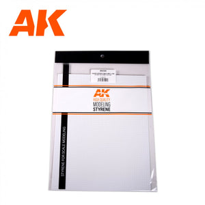 AK Interactive AK6580 SQUARE PAVEMENT BRICK SMALL 4 MM / .156 SHEET 245 X 195MM / 9.64 X 7.68 “ TEXTURED STYRENE SHEET – 1 UNIT – immagine 2