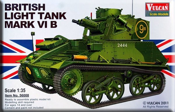 Vulcan 56008 British Ligh Tank MK VI B 1/35