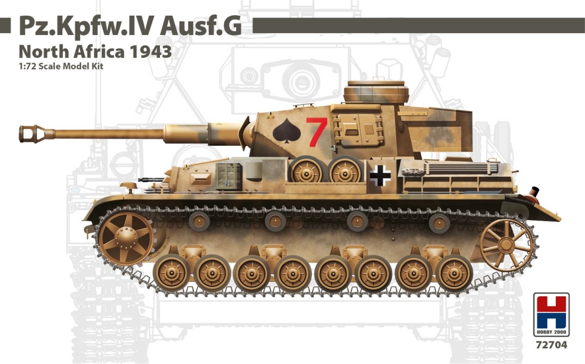 Hobby 2000 72704 Pz.Kpfw.IV Ausf.G Afrique du Nord 1943 – DRAGON + CARTOGRAF1/72