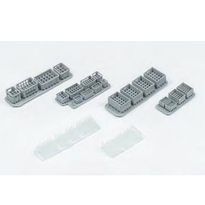 Liang 0431 Beer Soda Bottle Crates Modern x 4 1/35 – imagen 2