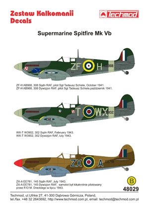 Techmod 48029 - Supermarine Spitfire Mk VB 1/48 – image 2