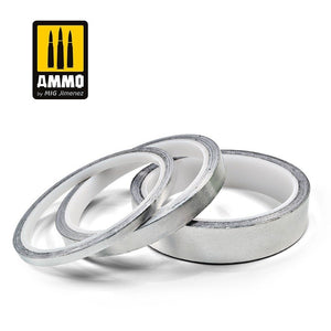 Ammo of Mig 8249 ALUMINIUM TAPE 5 mm x 10 m (0.19 in x 32.8 ft) – immagine 2